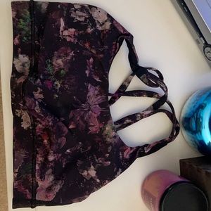 Lulu lemon floral sports bra